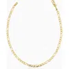 Oradina 10k Gold Florentine Figaro Petite Anklet In Yellow Gold
