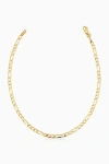 Oradina 10k Gold Florentine Figaro Petite Bracelet In Yellow Gold