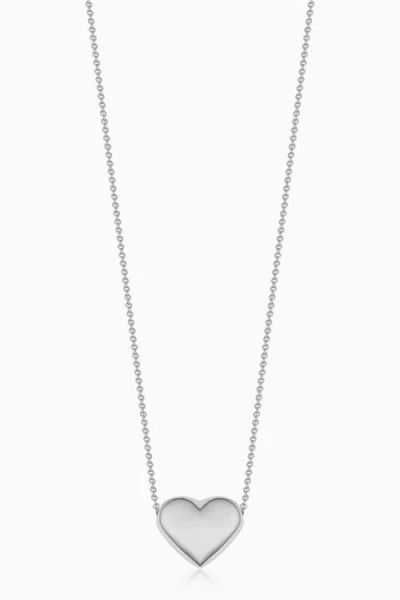 Oradina 10k Gold Heart Of Gold Pendant Necklace In White Gold