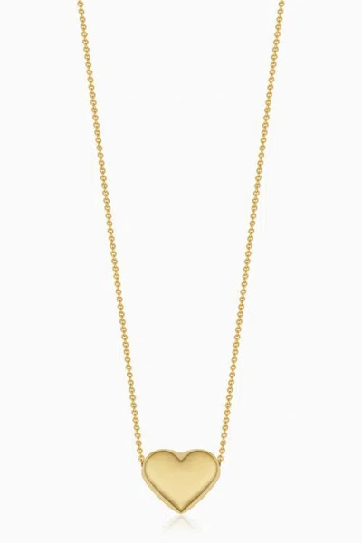 Oradina 10k Gold Heart Of Gold Pendant Necklace In Yellow Gold