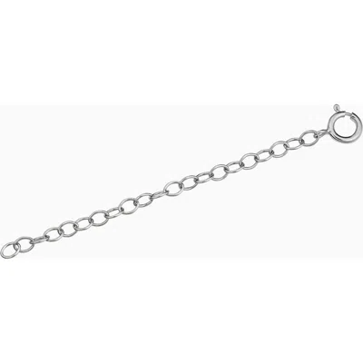 Oradina 10k Gold Lengthen It Chain Extender In White Gold