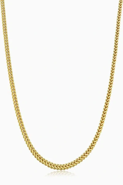 Oradina 10k Gold Medici Franco Chain Necklace In Yellow Gold