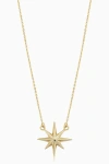 Oradina 10k Gold North Star Necklace In Yellow Gold