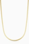 Oradina 10k Gold Park Avenue Bold Herringbone Necklace In Yellow Gold