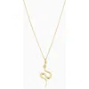 Oradina 10k Gold Snake Charmer Necklace In Yellow Gold