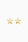 Oradina 10k Gold Starry Night Stud Earrings In Yellow Gold