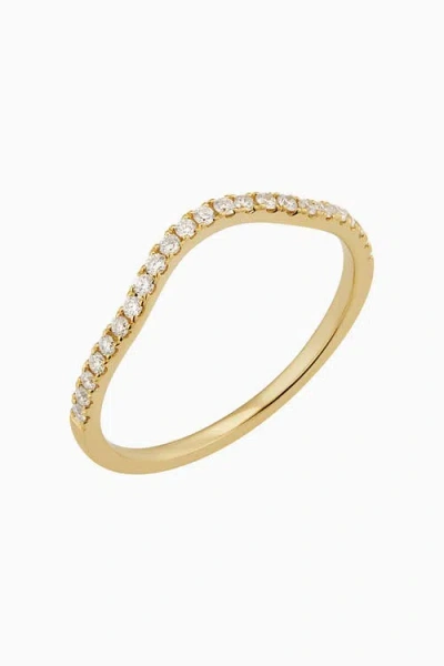 Oradina 10k Gold The Arc Diamond Stack Ring