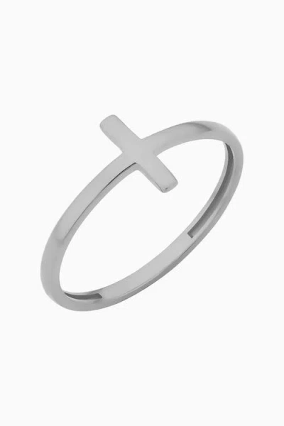 Oradina 10k White Gold Vatican Ring