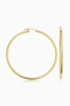 Oradina 10k Yellow Gold Everything Large Hoop Earrings In Yellow Gold