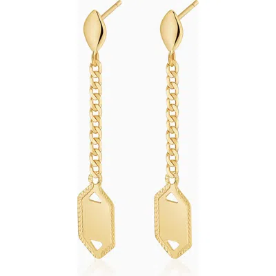 Oradina 14k Gold Anthem Drop Earrings