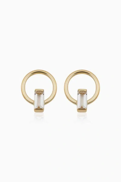 Oradina 14k Gold Bella Studs Earrings