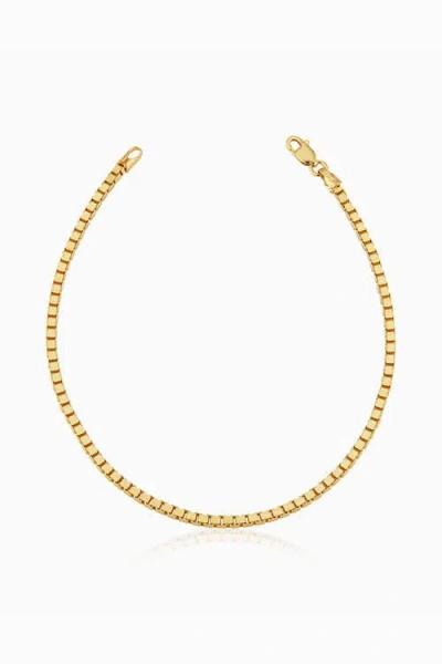 Oradina 14k Gold Bodega Box Bracelet In Yellow Gold