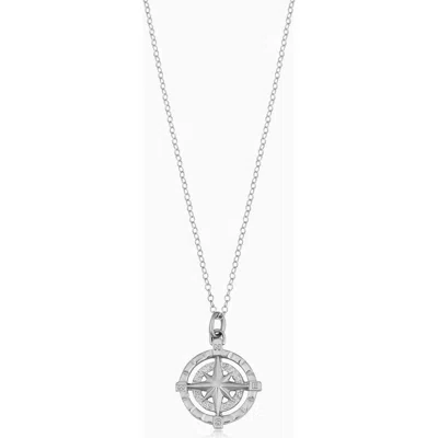 Oradina 14k Gold Bold Compass Rose Pendant Necklace