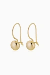 Oradina 14k Gold Buttoned Up Drop Earrings In Yellow Gold