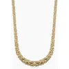 Oradina 14k Gold Byzantine Graduated Necklace In Yellow Gold