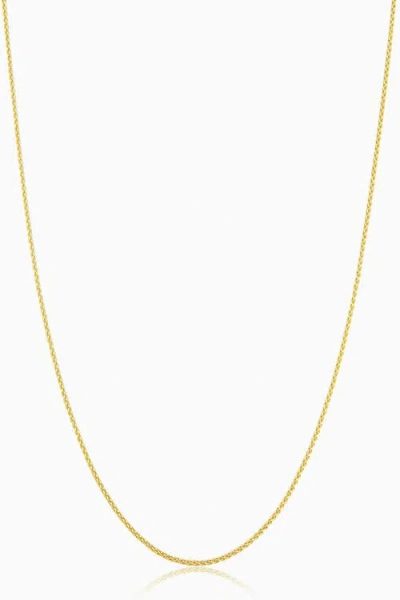 Oradina 14k Gold Caesar Adjustable Chain In Yellow Gold