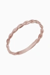 Oradina Caesar Stack Ring In 14k Yellow Gold, 14k White Gold Or 14k Rose Gold- 6 Inches In Rose Gold