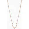 Oradina Women's 14k Rose Solid Gold Central Park Necklace In Rose Gold