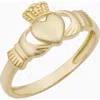 Oradina Women's 14k Yellow Gold Claddagh Ring In Yellow Gold