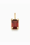 Oradina 14k Gold Date Me Birthstone Pendant Charm In Garnet - January