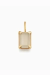 Oradina 14k Gold Date Me Birthstone Pendant Charm In Moonstone - June