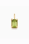 Oradina 14k Gold Date Me Birthstone Pendant Charm In Peridot - August