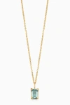 Oradina 14k Gold Date Me Birthstone Pendant Necklace In Sky Blue Topaz - March