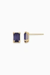 Oradina 14k Gold Date Me Birthstone Stud Earrings