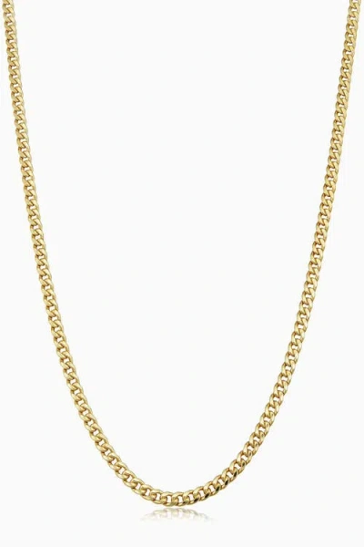 Oradina Women's 14k Yellow Solid Gold Estate Cuban Necklace In Yellow Gold