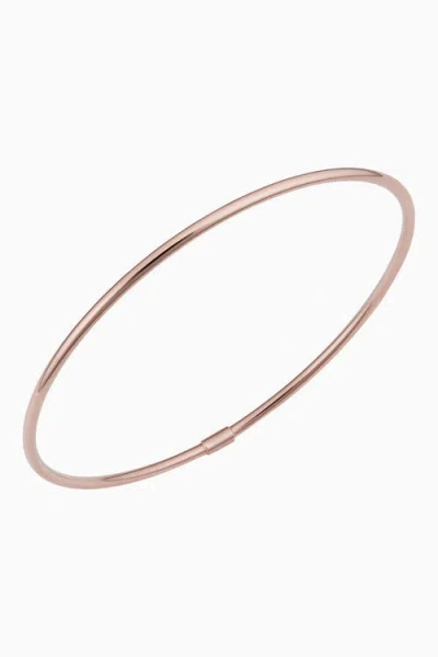 Oradina 14k Gold Everything Bangle Bracelet In Rose Gold