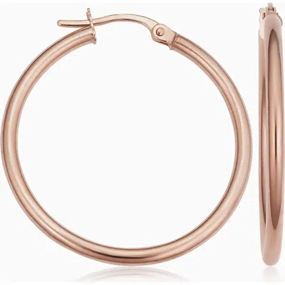 Oradina 14k Gold Everything Hoop Earrings In Rose Gold