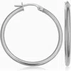 Oradina 14k Gold Everything Hoop Earrings In White Gold