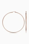 Oradina 14k Gold Everything Oversized Hoop Earrings In Rose Gold