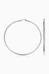 Oradina 14k Gold Everything Oversized Hoop Earrings In White Gold