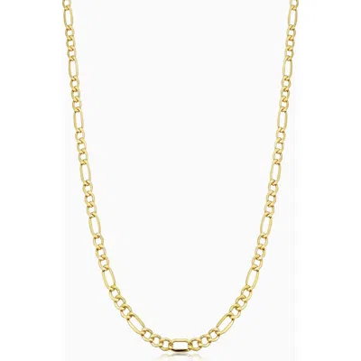 Oradina 14k Gold Florentine Figaro Necklace In Yellow Gold