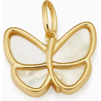 Oradina 14k Gold Flutter By Pendant Charm