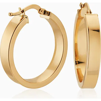 Oradina 14k Gold Forever Hoops In Yellow Gold