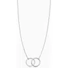 Oradina 14k Gold Forever Linked Necklace In White Gold