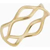 Oradina 14k Gold Forever Yours Stack Ring In Yellow Gold