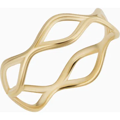 Oradina 14k Gold Forever Yours Stack Ring In Yellow Gold