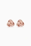Oradina 14k Rose Solid Gold Forget Me Knot Studs In Rose Gold