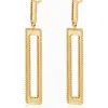 Oradina 14k Gold Frame Drop Earrings In Yellow Gold
