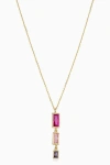 Oradina 14k Gold Fresco Pendant Necklace In Gold/multicolor