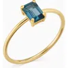 Oradina 14k Gold Gemstone Vivid Ring In Multi
