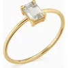 Oradina 14k Gold Gemstone Vivid Ring In Multi