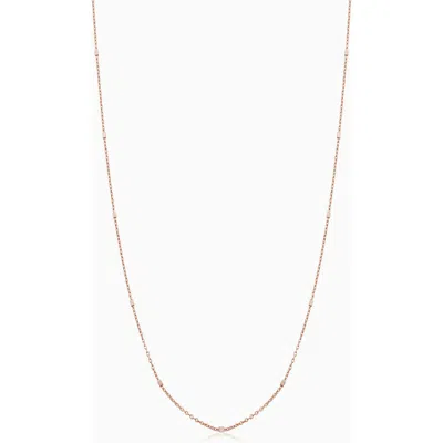 Oradina 14k Gold Grace Chain Necklace In Rose Gold