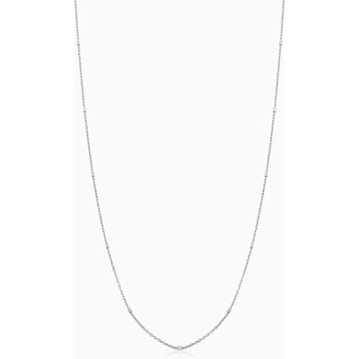 Oradina 14k Gold Grace Chain Necklace In White Gold