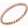 Oradina Women's 14k Rose Gold Have A Ball Stack Ring In Rose Gold