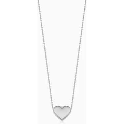 Oradina 14k Gold Heart Of Gold Pendant Necklace In White Gold