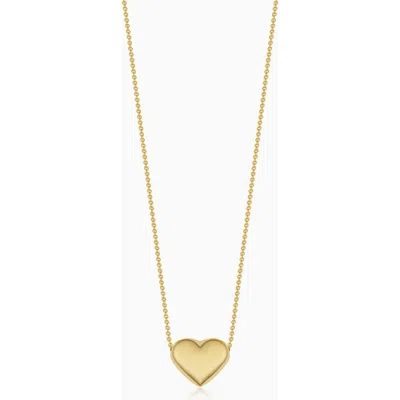 Oradina 14k Gold Heart Of Gold Pendant Necklace In Yellow Gold